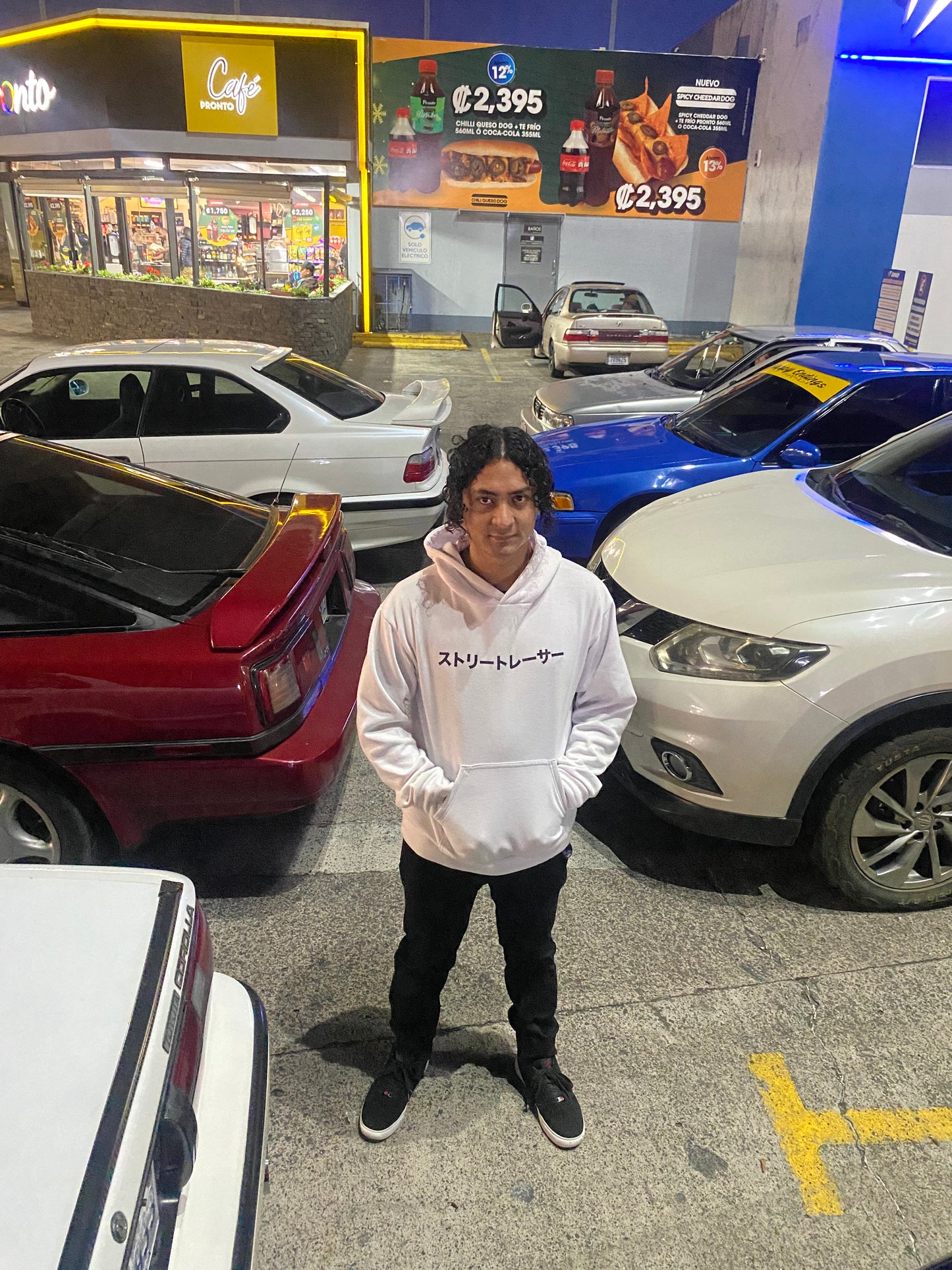 Street Racer Hoodie Blanco
