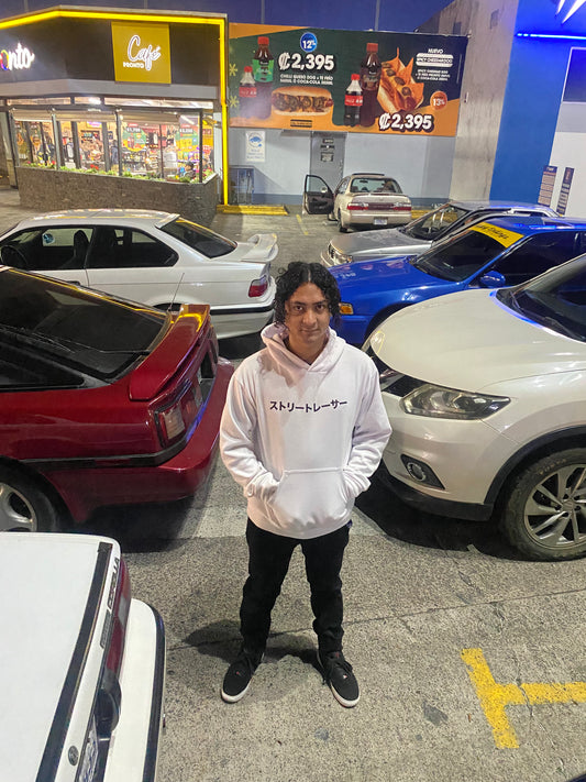 Street Racer Hoodie Blanco